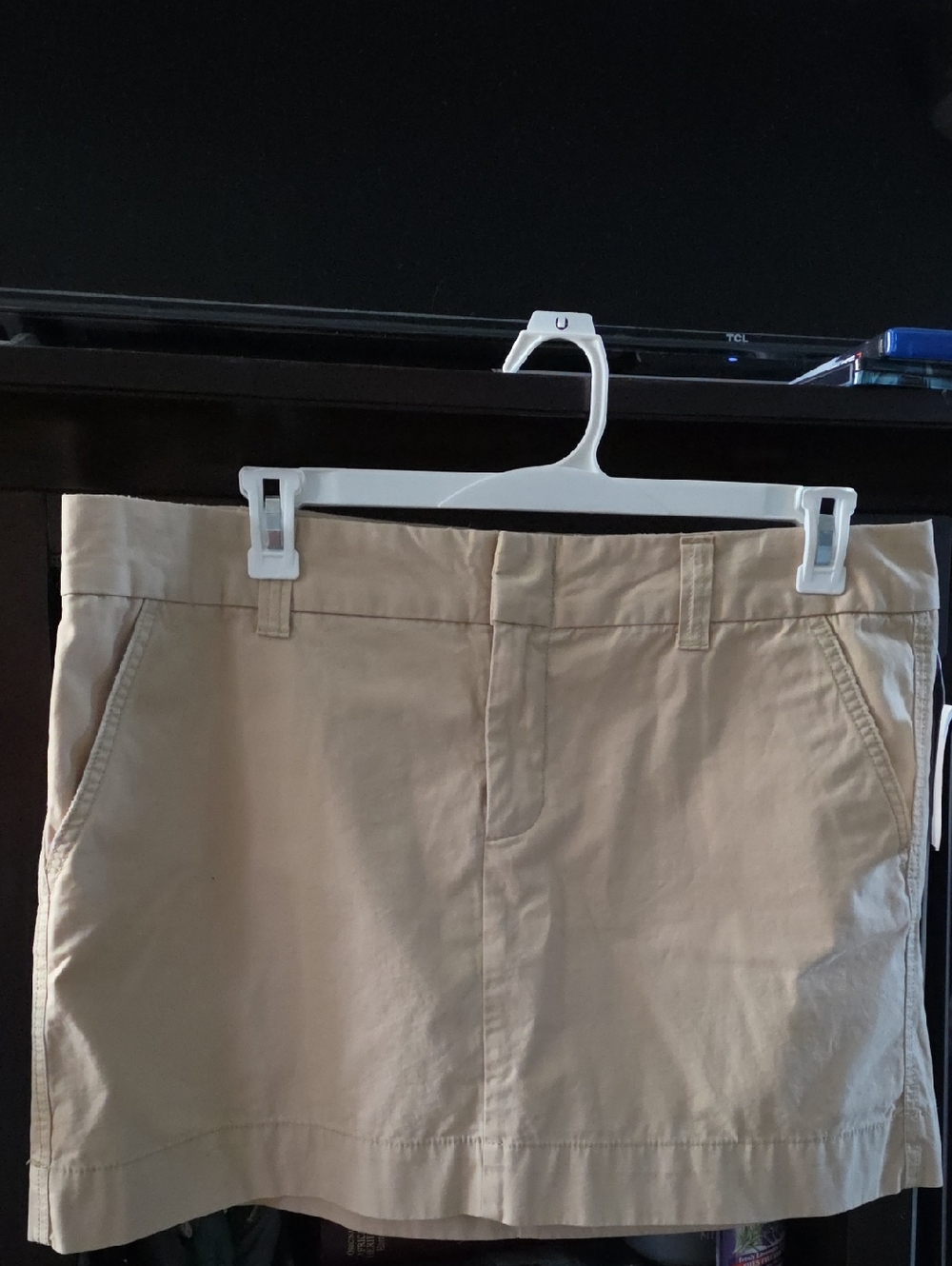 GAP Beige/Tan Cotton Skort with Front Pockets